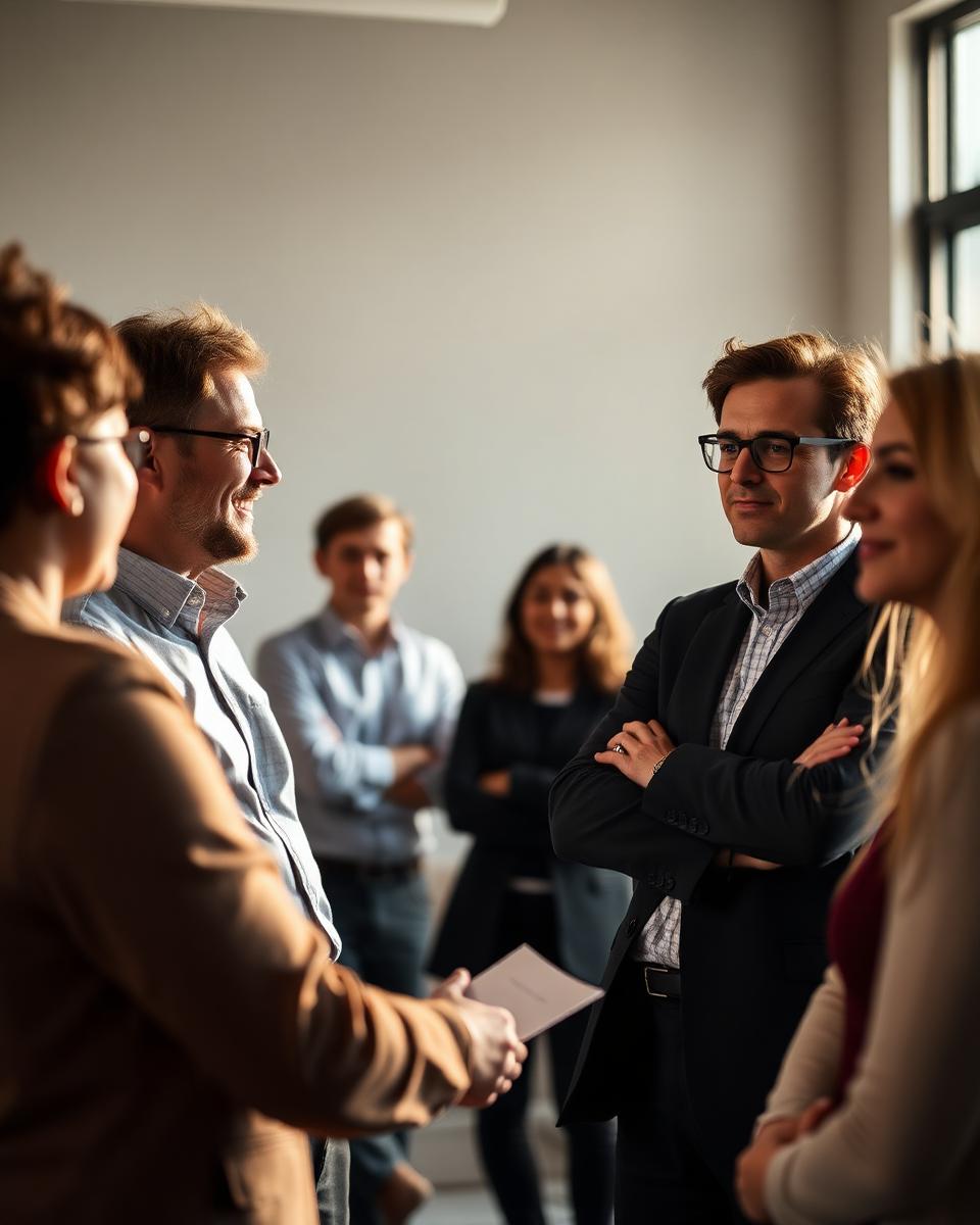 Equipe de profissionais em workshop de desenvolvimento